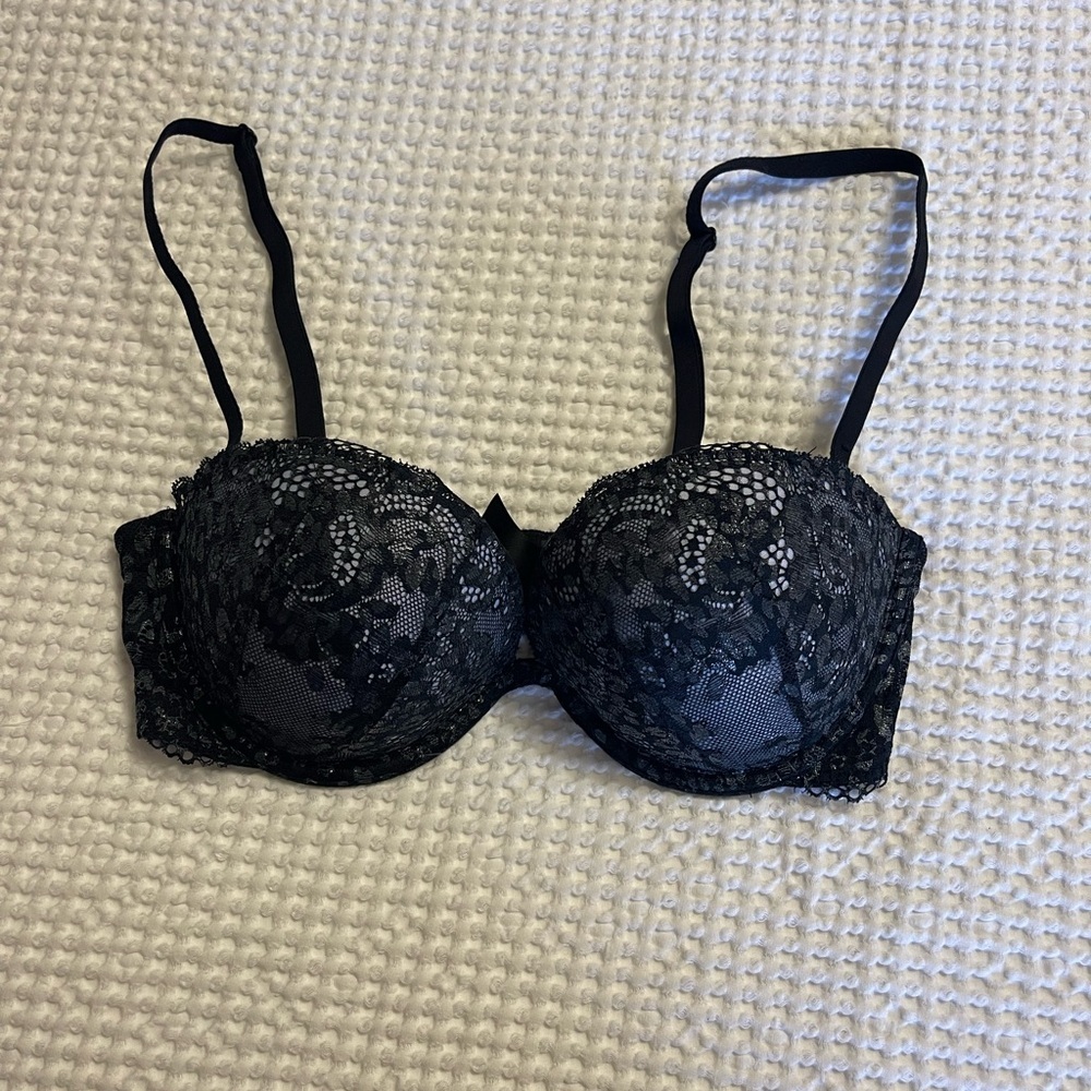 La SENZA Beyond Sexy Black Lace Strapless Bra